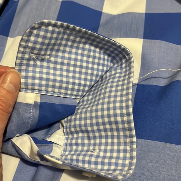 Chaps button down blue and white checked shirt - Picture 4 of 4